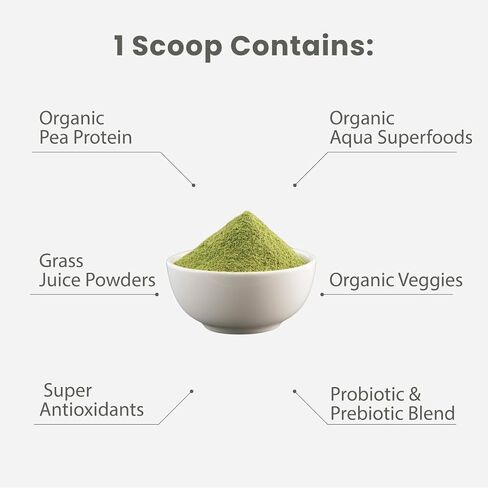 Paradise Herbs ORAC Energy Protein & Greens Powder, Antioxidant Power of 24 Servings of Fruits & Vegetables in 1 Scoop + 20g Protein, Unflavored, 15 Servings in Saudi Arabia