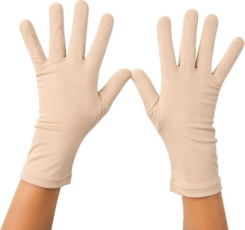 Men's and Women's 9'' Spandex Stretchy Short Gloves Full Finger Wrist Length Halloween Costume Party Gloves in Kuwait