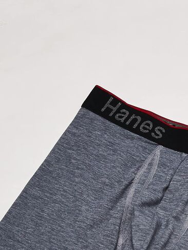 Hanes Total Support Pouch Men's Boxer Briefs Pack, Anti-Chafing, Moisture-Wicking Underwear, Odor Control (Reg or Long Leg) (Pack of 3) in Kuwait