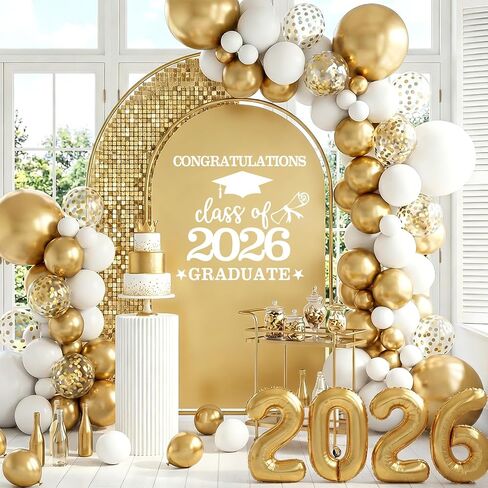 Black Congrats Grad Decals Graduation Decals for Arch Backdrop Class of 2026 Vinyl Sticker Graduation Decals for Fabric Graduation Sign for Background in Saudi Arabia