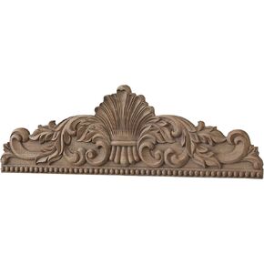 SOFE Large Wooden Wall Pediment, 33 × 10 Inches Farmhouse Scroll Wall Art, Above Door Walls Decor, Vintage Home Office Entryway Accent Wall Sculpture in Saudi Arabia