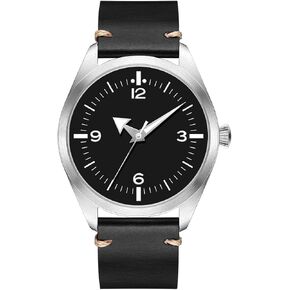 Boyarca Pilot Watch Men's Aviator Wrist Watch Japan Automatic Movement Retro Mechanical Watches Stainless Steel Case with Luminous Waterproof in Saudi Arabia
