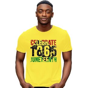 Juneteenth Shirts Men Celebrate 1865 Black Freedom Day T-Shirt African American Tee Tops in Saudi Arabia