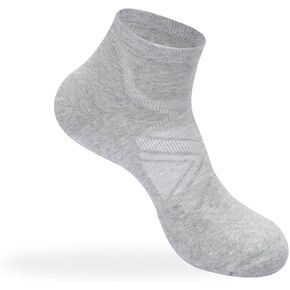 Premium Cotton Blend Black/White/Gray, 6 Pairs, Unisex Stretchy Crew Socks, Durable & Comfortable for Workouts & All-Day Wear in Saudi Arabia