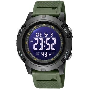 Men's Sports Waterproof Digital Chronograph Watch, Rubber Strap Stopwatch Wrist Watch, Outdoor Sport Watches for Men in Saudi Arabia