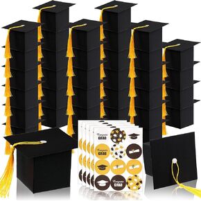 Outus 60 Pieces Graduation Candy Boxes Graduation Party Favors Class of 2026 Cap Gift Boxes Graduate Centerpieces with Tassel for Grad Ceremony Party Favors in Saudi Arabia