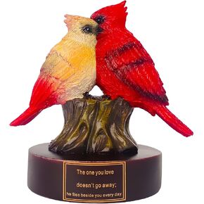Cardinal Figurine of Resin, Red Bird Collectible Figurines Home Decor,Cardinal Gifts for Women,Memorial Sympathy Gifts for Loss of Loved One in Saudi Arabia
