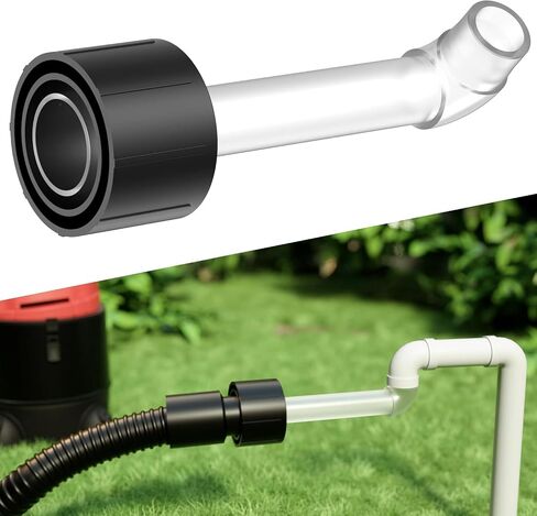 AC Drain Line Cleaner Tool - Universal HVAC to PVC Pipe Adapter for Unclogging & Cleaning A/C Condensate Drain Lines - Wet Vac Attachment with Clear Visibility for Efficient Drain Evacuation - Orange in Kuwait