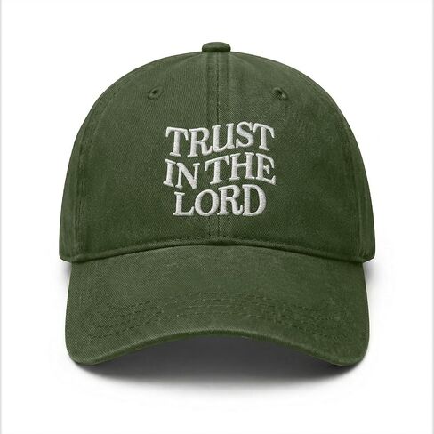 Fkatuzi Trust in The Lord Hats for Men Women Christian Jesus Faith Hats Religious God Hat Embroidered Baseball Caps Cotton in Saudi Arabia