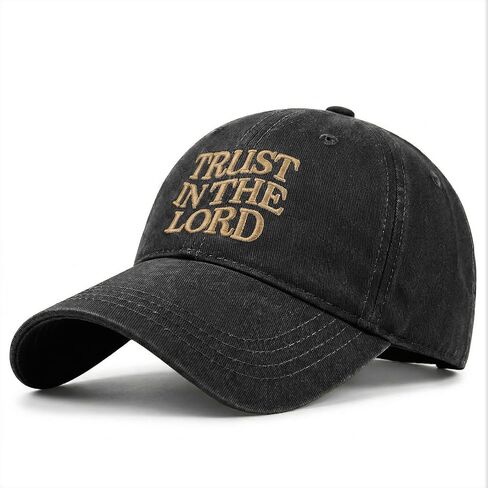 Fkatuzi Trust in The Lord Hats for Men Women Christian Jesus Faith Hats Religious God Hat Embroidered Baseball Caps Cotton in Saudi Arabia