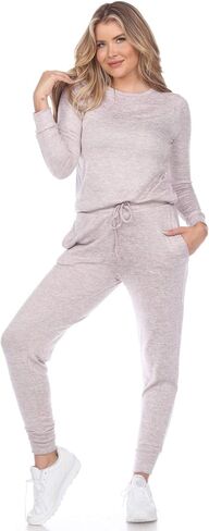 white mark Women's 2-Piece Super Soft Long Sleeve Sweatshirt and Jogger Pants Lounge Pajama Set in Saudi Arabia