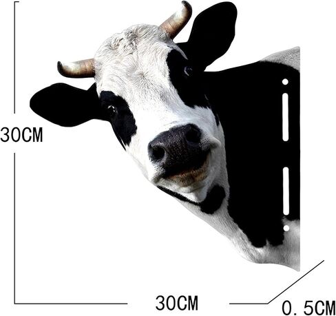Qianly Metal Cow Head Wall Sculpture, Iron Rustic Animal Head Wall Mount Decor for Home Office Hotel Dining Room in Saudi Arabia