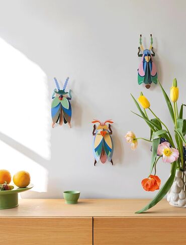 STUDIO ROOF, Wall Art Beetles, Lunar Jewel Beetle, Eco-Friendly & Creative Gift in Saudi Arabia