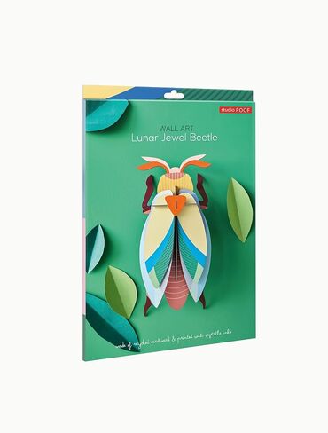 STUDIO ROOF, Wall Art Beetles, Lunar Jewel Beetle, Eco-Friendly & Creative Gift in Saudi Arabia