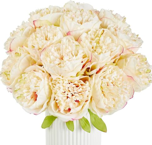 SITUMEIZI 10PCS Artificial Peony Flowers, Real Touch Fake Silk Bouquet with Stems for Home Mothers Day Wedding Party Centerpieces Table Decoration Indoor(Royal Blue) in Saudi Arabia