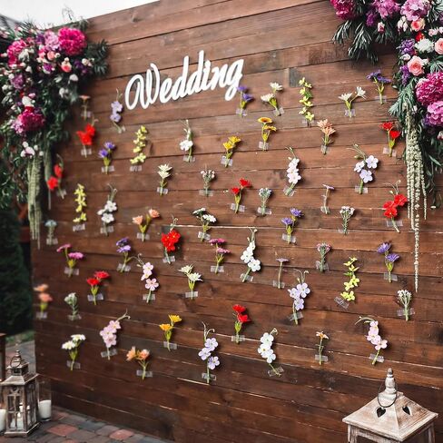 Suncalla 60 Pcs 3.9'' Summer Artificial Wildflower Silk Floating Flowers Floral Backdrop 3D Fake Flower for Craft DIY with Double Sided Tape No Trace for Wedding Arch Home Wall Decor(Classic,Colorful) in Kuwait