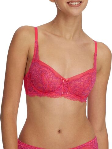 حمالة صدر نسائية من Skarlett Blue من الدانتيل غير المبطنة 1733100، Passion Fruit/Rose Violet، 36DDD in Kuwait