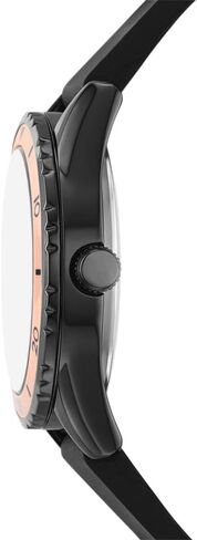 Skechers Women's Three Hand Silicone Watch & Interchangeable Band Gift Set, Black/Rose Gold/Chunky Bracelet Sports Watch for Women in Kuwait