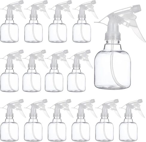 24 Pcs Refillable Spray Bottles, Small 8 oz Plastic Spray Bottles with Adjustable Nozzles for Gardening, Hair Care, Cleaning in Saudi Arabia