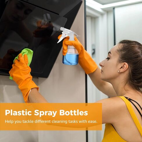 24 Pcs Refillable Spray Bottles, Small 8 oz Plastic Spray Bottles with Adjustable Nozzles for Gardening, Hair Care, Cleaning in Saudi Arabia