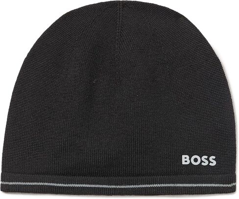 قبعة صغيرة للرجال من BOSS بشعار متباين مع زخرفة خطية in Kuwait