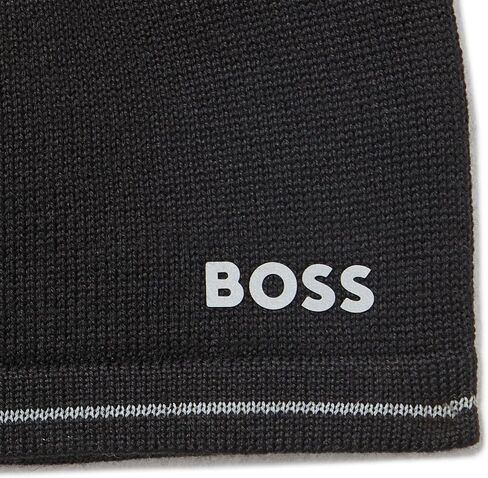قبعة صغيرة للرجال من BOSS بشعار متباين مع زخرفة خطية in Kuwait
