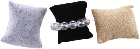 Kopida 3 Pcs Velvet Bracelet/Watch Pillows Jewelry Displays, Soft Durable Fashion Jewelry Cushions Display Stand for Box in Saudi Arabia