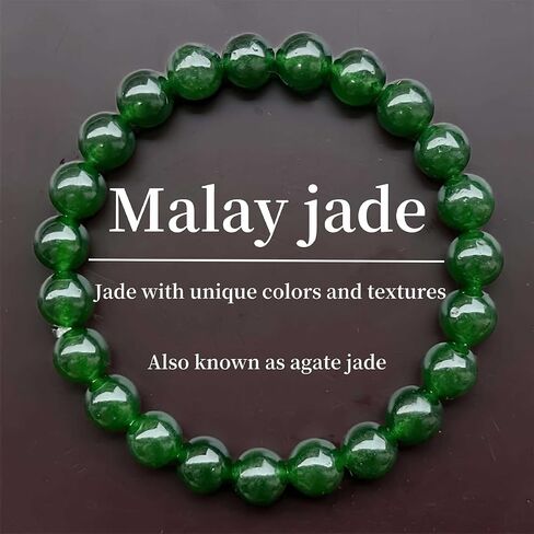 Beaded Stretch Bracelets for Women Malay Jade Bracelet for Wealth Eternal Happiness Jewelry Gift for Wealth Magnetism in Kuwait