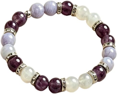 Menopause Bracelet for Women, Healing Crystal Beaded Stretch Cooling Relief Wristband Spiritual Mindfulness Energy Natural Stone Calming Jewelry in Saudi Arabia