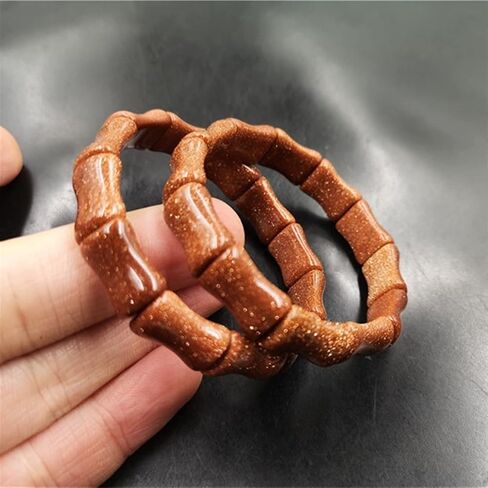 Chinese Natural Green Hand Carved Bamboo Jade Bracelet Fashion Boutique Jewelry Men and Women Green Bamboo Bracelet (Gem Color : 1) in Saudi Arabia