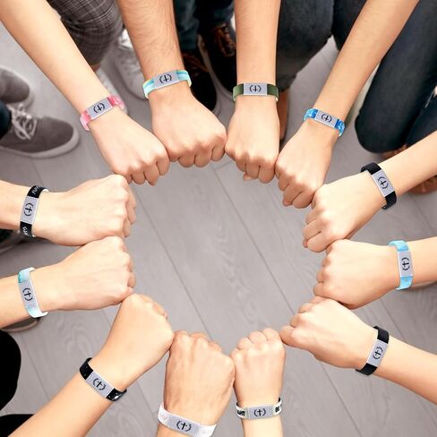 12PCS Bible Verse Bracelets Jesus Christian Bracelet with NFC Elastic Wearable Scripture Bracelets Bulk Inspirational Bibles Religious Jewelry Easter Gifts for Teens Women Men Tap to Pray Bracelet in Kuwait
