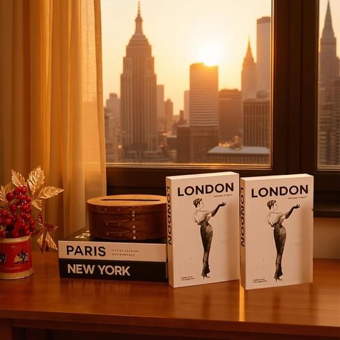 Decorative Books for Home Decor,Set of 3 Stylish Fake Books of Room Books Decor Aesthetic, Coffee Table Decor,Living Room, Table, Shelf Decor,Black and White Fake Books Modern Stacked Display in Saudi Arabia