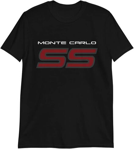 1980s Chevy Monte Carlo SS Short-Sleeve Mens T-Shirt Black in Kuwait