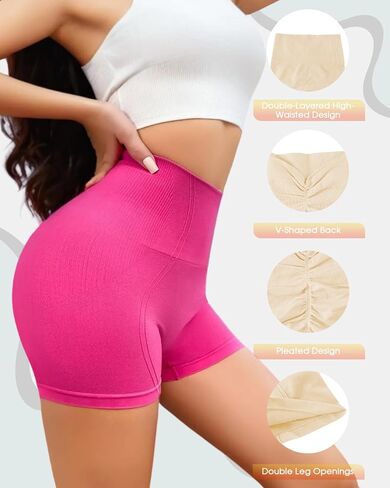 Seamless Tummy Control Shorts High Waisted Shapewear Sculpting Shorts Smoothing Underwear for Women in Saudi Arabia