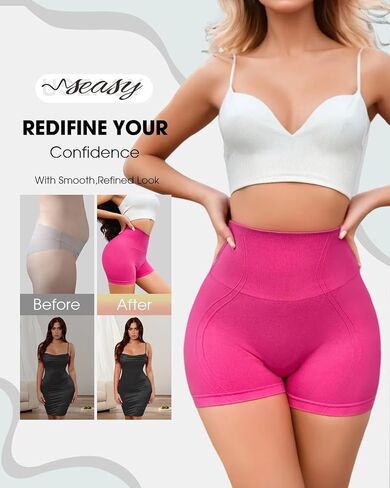 Seamless Tummy Control Shorts High Waisted Shapewear Sculpting Shorts Smoothing Underwear for Women in Saudi Arabia