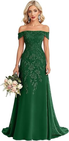 Strapless Mother of Bride Dresses 2026 for Wedding Lace Appliques Mother of the Groom Dress with Lace in Saudi Arabia