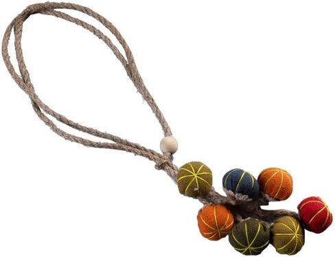 2pcs Halloween Curtain Tiebacks, Tiny Pumpkin String Tie Backs - Adjustable Rope Cute Decor for Window Treatment Small Size in Kuwait