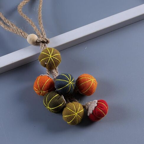 2pcs Halloween Curtain Tiebacks, Tiny Pumpkin String Tie Backs - Adjustable Rope Cute Decor for Window Treatment Small Size in Kuwait