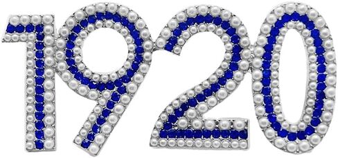 ZETA Sorority 1920 Imitation Pearl Metal Brooch With Rhinestones For ZPB Sisters Elegant 1920 Pin Accessory in Saudi Arabia