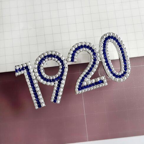 ZETA Sorority 1920 Imitation Pearl Metal Brooch With Rhinestones For ZPB Sisters Elegant 1920 Pin Accessory in Saudi Arabia