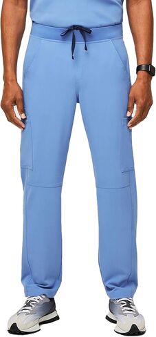 FIGS Axim Cargo Scrub Pants for Men – Ceil Blue, Short XL in Saudi Arabia
