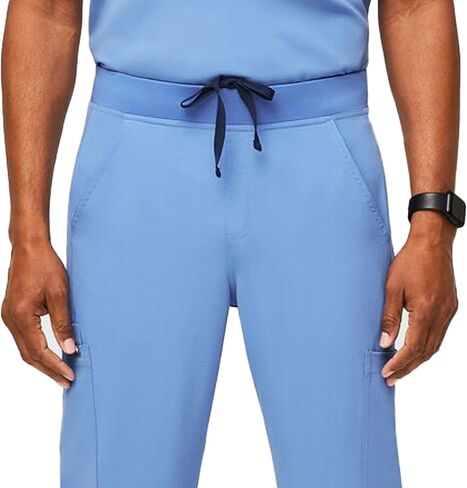 FIGS Axim Cargo Scrub Pants for Men – Ceil Blue, Short XL in Saudi Arabia