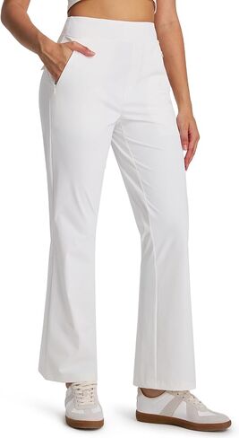 Libin Women's Pants with Pockets 29"/31" High Waisted Lightweight Bootcut Casual Pants for Golf Travel Work Athletic in Kuwait