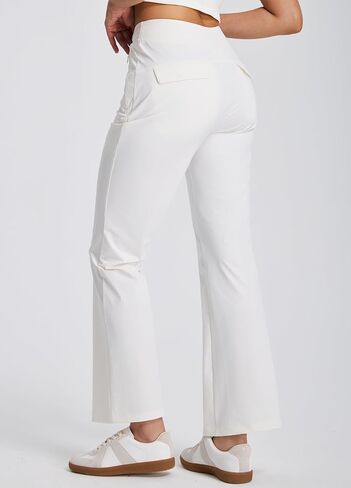 Libin Women's Pants with Pockets 29"/31" High Waisted Lightweight Bootcut Casual Pants for Golf Travel Work Athletic in Kuwait
