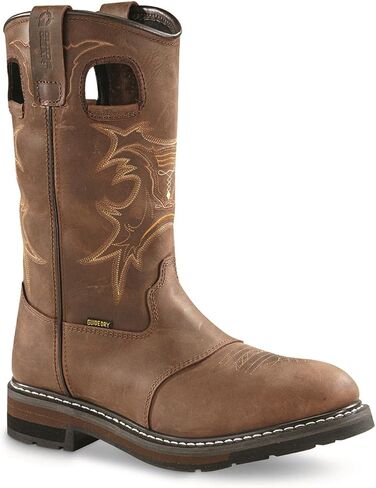 Guide Gear Bandit II Men's Concealed Carry Western Cowboy Rodeo Work Boots Leather Waterproof Shoes in Kuwait