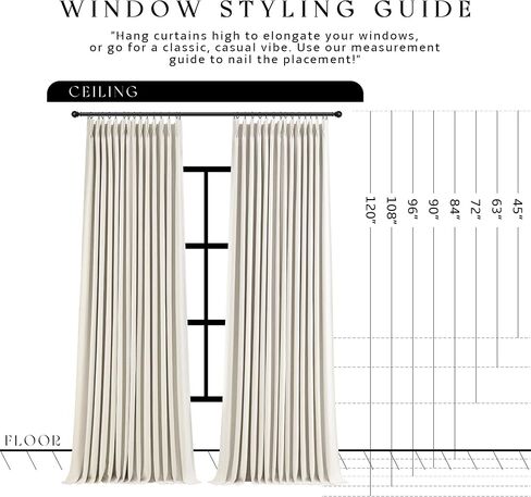 Natural 100% Blackout Pinch Pleated Linen Curtains 108 Inches Long 2 Panels Set for Bedroom, Cream Back Tab Darkening Thermal Insulated Black Out Curtain Living Room High Ceiling Length 9 Ft in Saudi Arabia