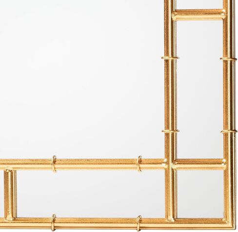 Baxton Studio Bedivere Antique Goldleaf Metal Accent Wall Mirror in Saudi Arabia