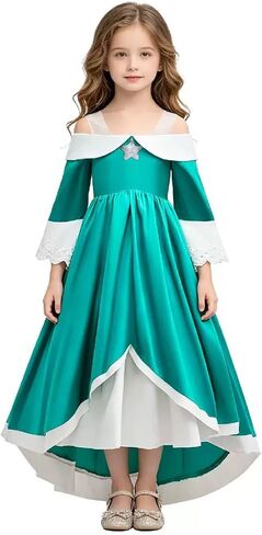Galaxy Princess Costume for Girls, Rosalina Dresser with Crown, Wand, and Earrings, Kids Halloween Cosplay Costumes in Saudi Arabia