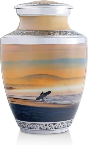 Surfing Cremation Urns for Men and Women Human Ashes - Adult Large Urn in Saudi Arabia