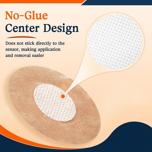 Dexcom G7 Over Patches, Non-Adhesive Center, Medical-Grade Acrylic Adhesive, Breathable Waterproof Latex-Free, 24-Pack CGM Adhesive Patches, Low-Profile Fit (Nude) in Saudi Arabia